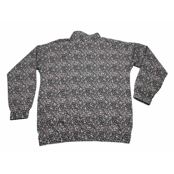 Summersalt The On-The-Go Zip-Up Jacket Women's Small Black White Floral Print - Picture 7 of 16